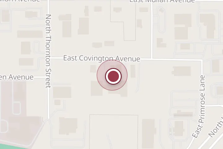 Street map around 3642 E Covington Ave, Post Falls, with a pin at Lake City Roofing and Construction