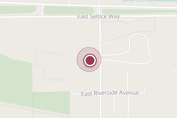 Street map around 228 S Seeley St, Post Falls, with a pin at LP Automotive Repair