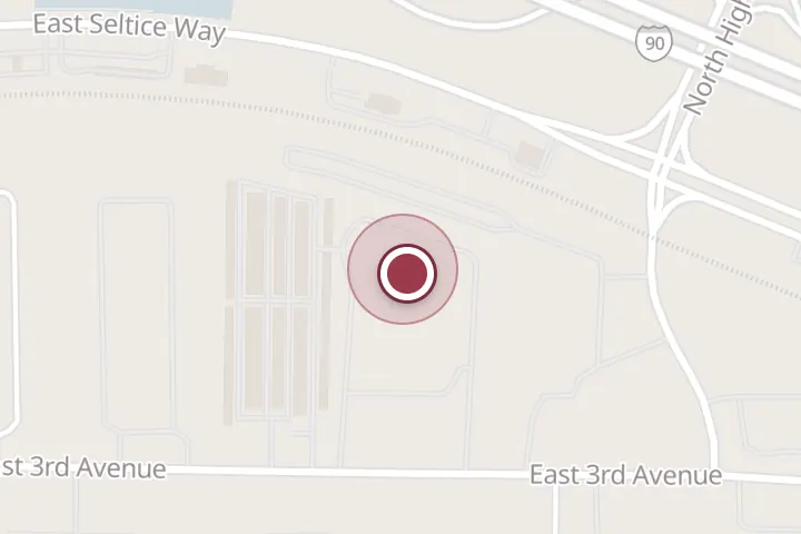 Street map around 352 N Promenade Loop, Post Falls, with a pin at Mock Family Handyman