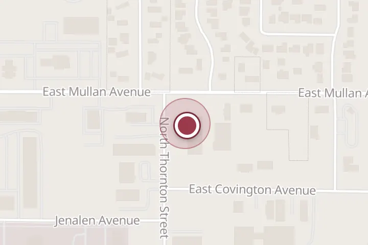 Street map around 780 N Thornton St, Post Falls, with a pin at North Idaho Floors