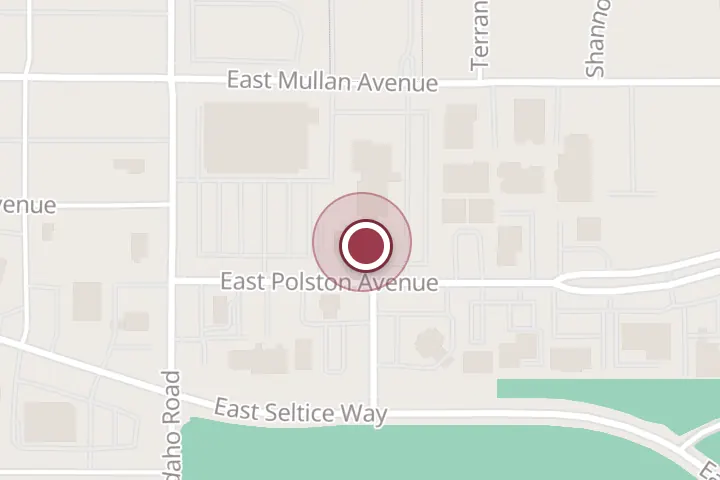 Street map around 925 E Polston Ave, Post Falls, with a pin at North Idaho Immediate Car