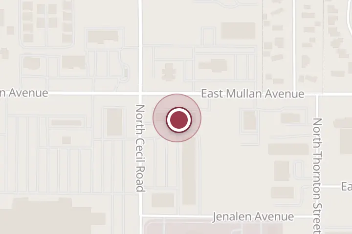 Street map around 780 N Cecil Rd #201, Post Falls, with a pin at Northwest Bedbug Company