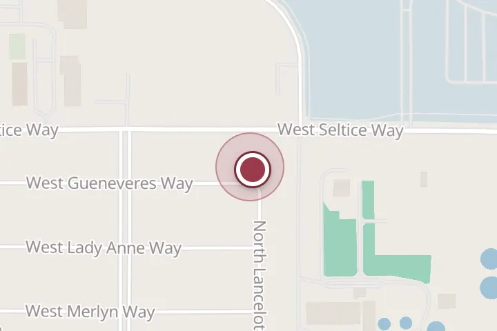 Street map around 2035 W Gueneveres Way, Post Falls, with a pin at Northwest Cleaning Solutions