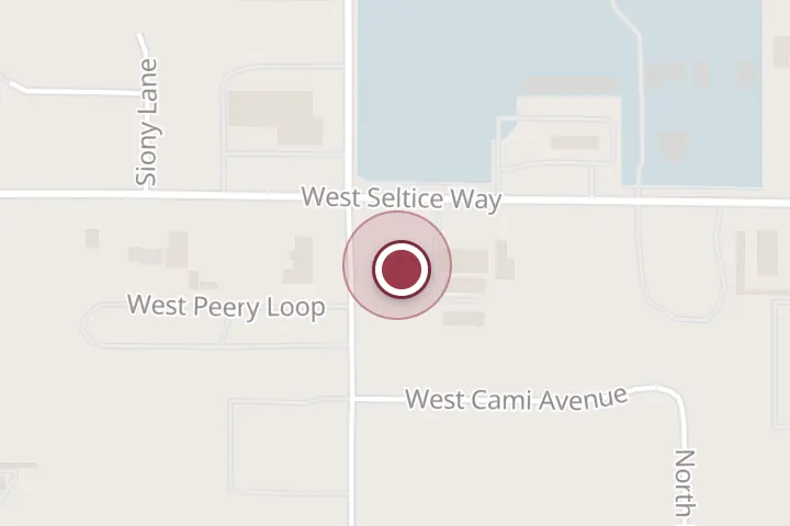 Street map around 3172 W Seltice Way, Post Falls, with a pin at Northwest Landscape Maintenance