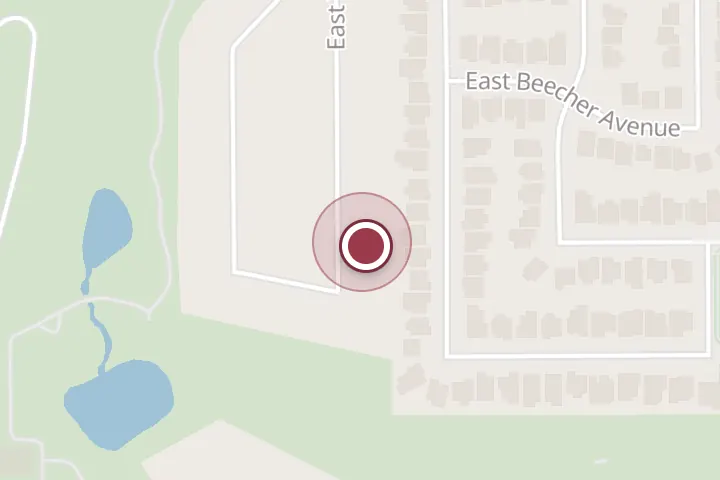 Street map around E Tiger Ave, Post Falls, with a pin at On It Like a Bonnet Cleaning