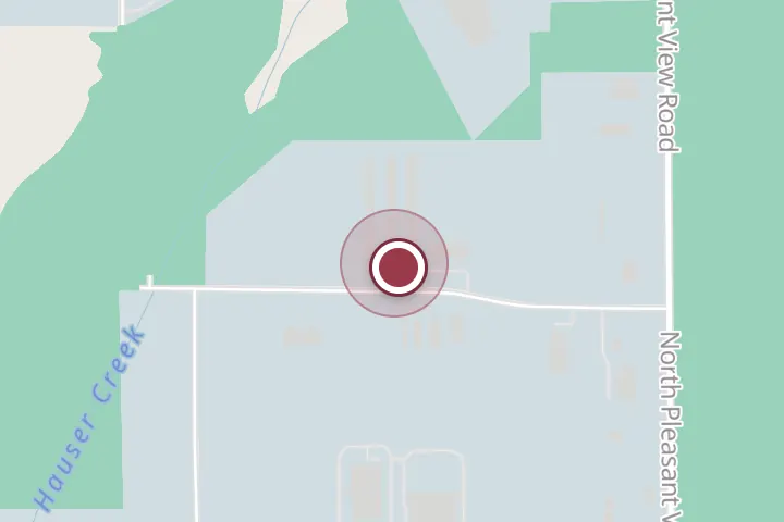 Street map around 4415 W Grange Ave, Post Falls, with a pin at Patriot Door & Glass