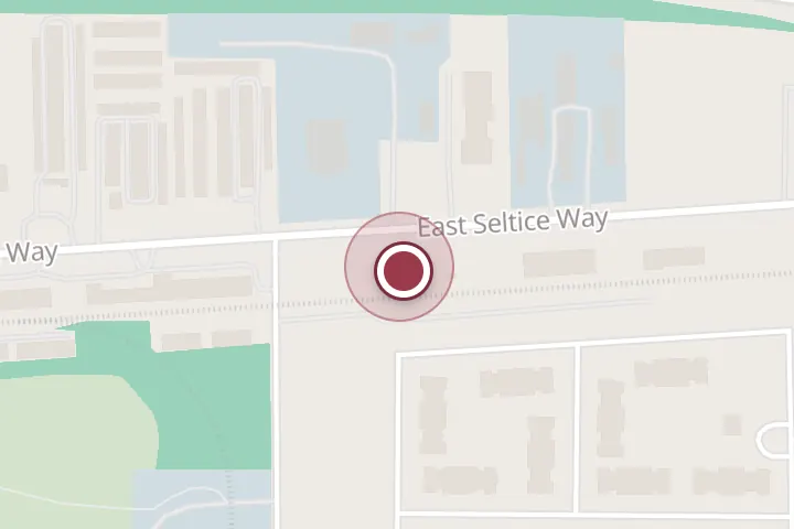 Street map around 2828 E Seltice Way, Post Falls, with a pin at Pearl Epoxy Flooring Idaho