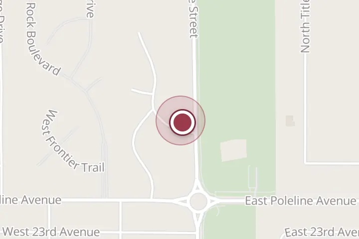 Street map around 132 W Crestview Ct, Post Falls, with a pin at Perfection Edge LLC