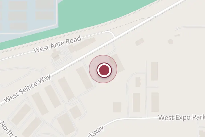 Street map around 6020 W Seltice Way, Post Falls, with a pin at Pointe Pest Control - Post Falls