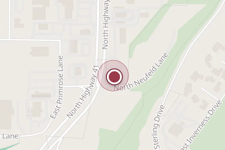 Street map around 767 N Neufeld Ln, Post Falls, with a pin at Popeyes Louisiana Kitchen