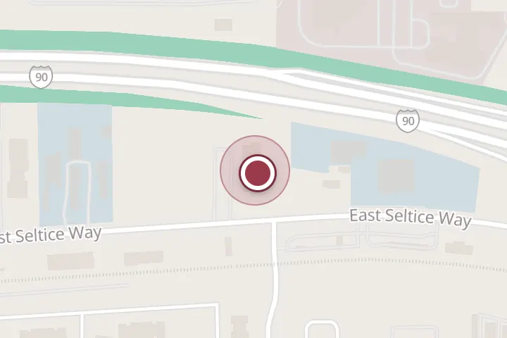 Street map around 3175 E Seltice Way, Post Falls, with a pin at Quality Inn Post Falls - Coeur d'Alene