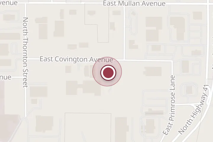 Street map around 3680 E Covington Ave Ste 1, Post Falls, with a pin at Quality Interior Finishes