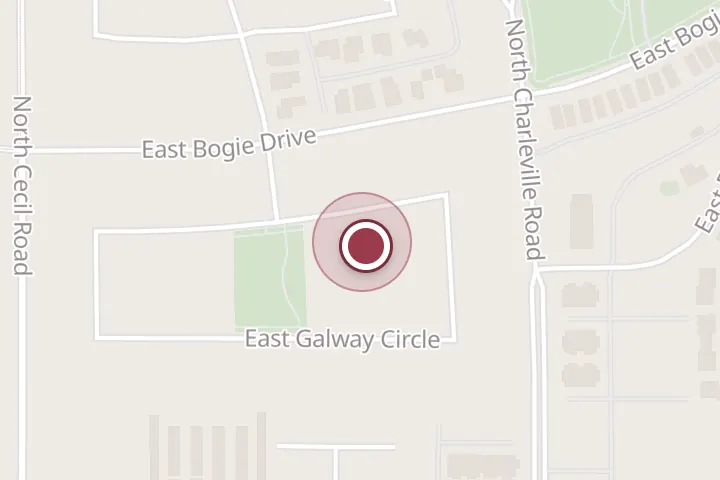 Street map around 3683 E Galway Cir, Post Falls, with a pin at RB Electric