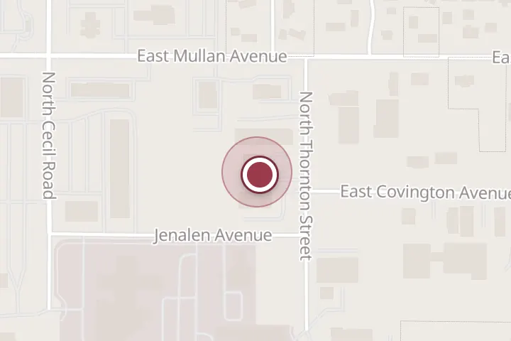 Street map around 737 N Thornton St Ste A, Post Falls, with a pin at River City Dentistry and Implants - Dr. Jason Allred, DMD
