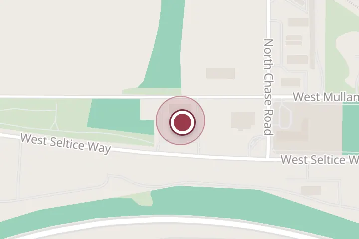 Street map around 965 W Seltice Way, Post Falls, with a pin at River City Lanes
