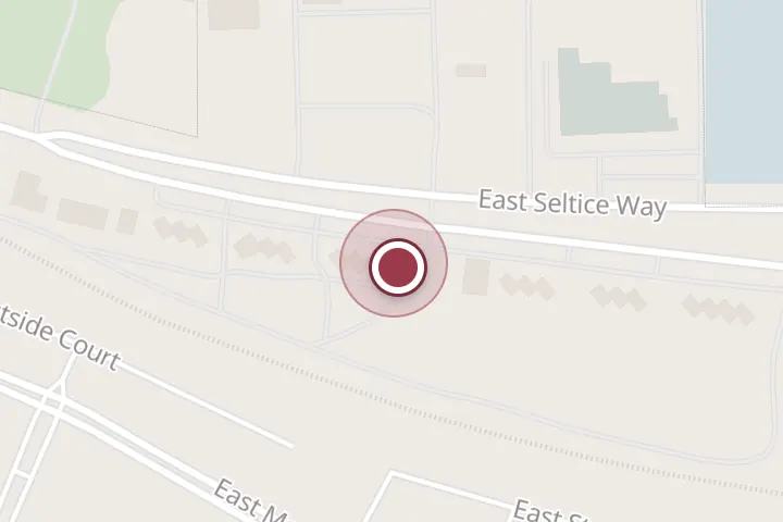Street map around 5266 E Seltice Way, Post Falls, with a pin at Roger's Restoration And Repairs