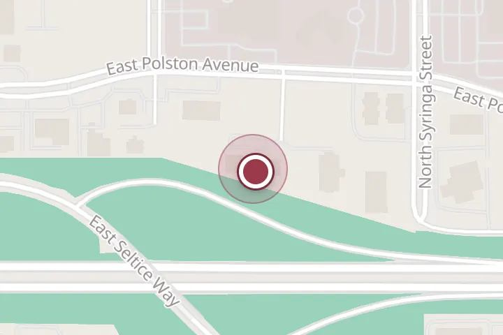Street map around 609 N Calgary Ct, Post Falls, with a pin at Shanny Scissorhands
