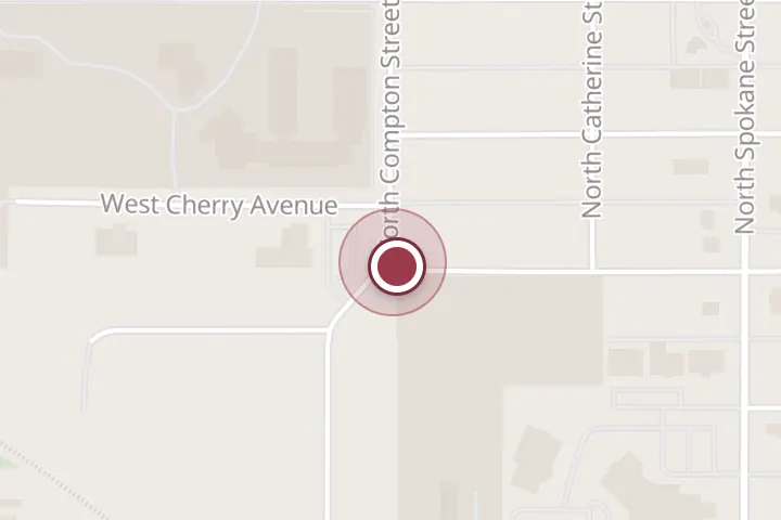 Street map around 1875 N Meyers Rd, Post Falls, with a pin at Shaw Flooring & Installation