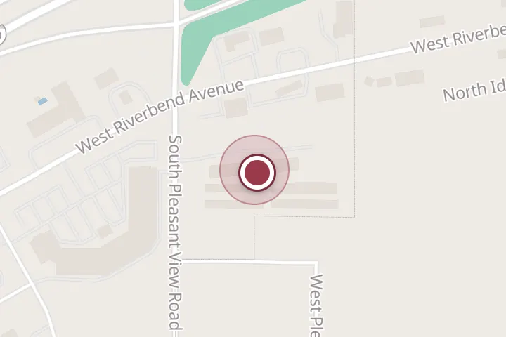 Street map around 157 S Pleasant View Rd, Post Falls, with a pin at Sleep Inn near Washington State Line