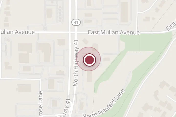 Street map around 750 ID-41, Post Falls, with a pin at Sonic Drive-In