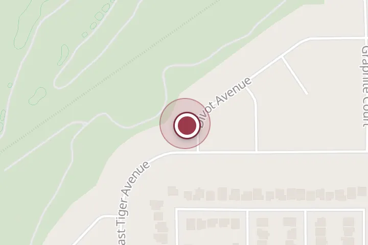 Street map around 475 N Divot Ave, Post Falls, with a pin at StagSwagArt