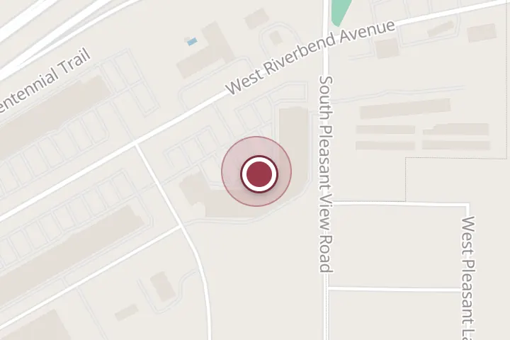 Street map around 4055 W Riverbend Ave, Post Falls, with a pin at Stateline Subs & Pizza
