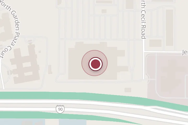 Street map around 3050 E Mullan Ave, Post Falls, with a pin at Subway