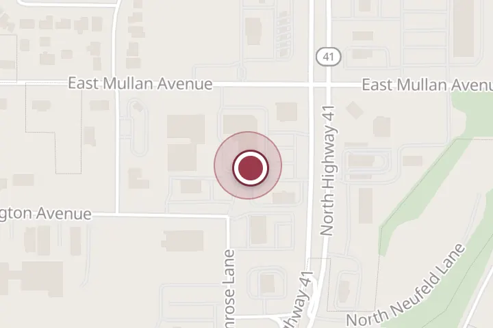 Street map around 3904 E Mullan Ave # K, Post Falls, with a pin at Supa! Authentic Japanese Kitchen | Post Falls