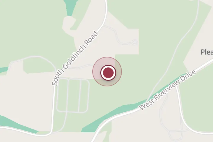 Street map around 1012 S Goldfinch Rd, Post Falls, with a pin at Terra Landscaping Inc