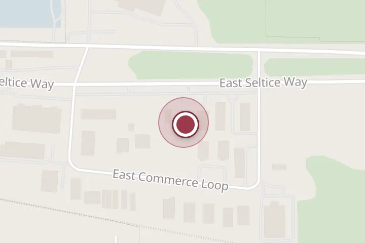 Street map around 6180 E Seltice Way, Post Falls, with a pin at The Brewhouse by Westwood