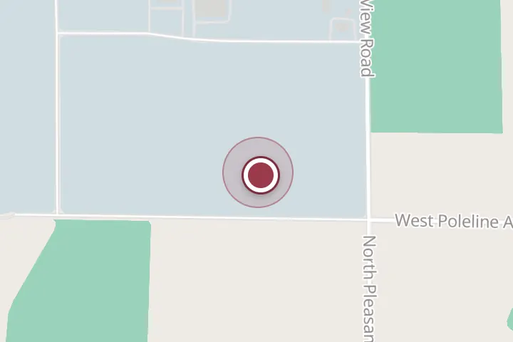 Street map around 4291 W Poleline Ave, Post Falls, with a pin at The Coffee Warehouse Inc