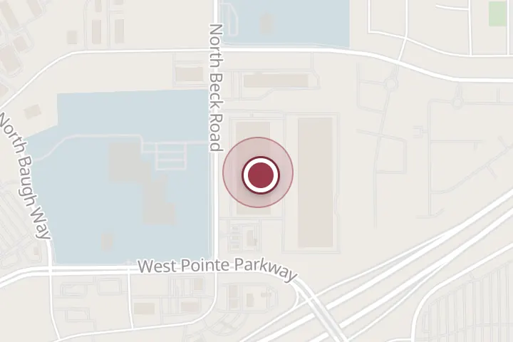 Street map around 140 N Beck Rd Suite 100, Post Falls, with a pin at The Kitchen