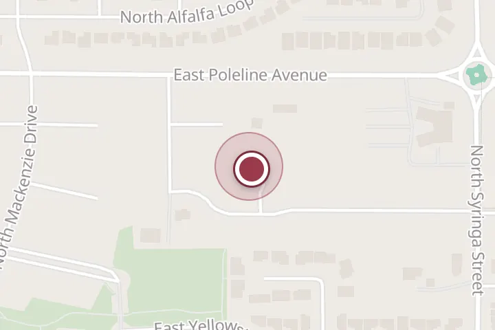 Street map around 2109 N Triumph Ct, Post Falls, with a pin at Trademark Siding & Surfacing