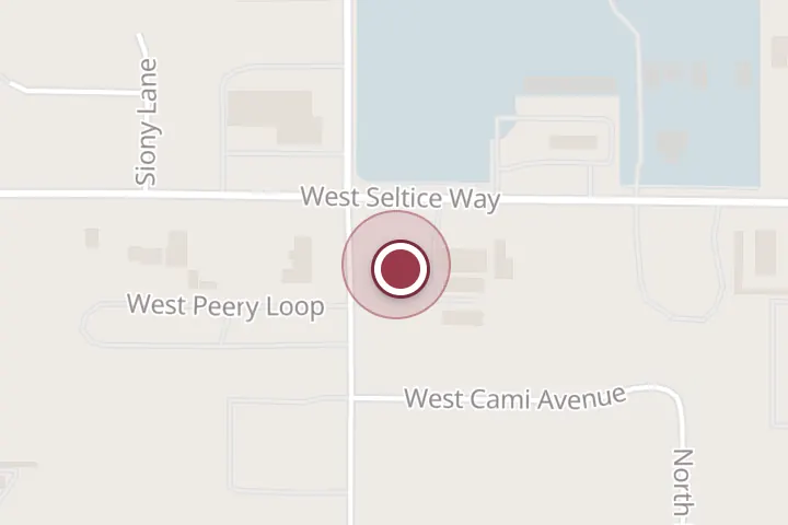 Street map around 3172 W Seltice Way, Post Falls, with a pin at Ultra-Lawn