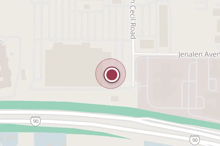 Street map around 3050 E Mullan Ave, Post Falls, with a pin at Walmart Auto Care Center