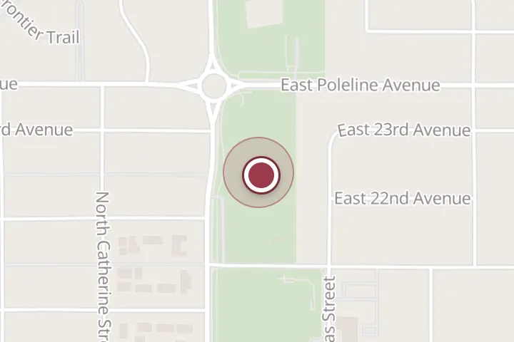 Street map around 2100 N Spokane St, Post Falls, with a pin at White Pine Park