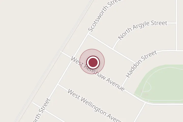 Street map around 12405 W Renshaw Ave, Post Falls, with a pin at Wood Outdoor Living