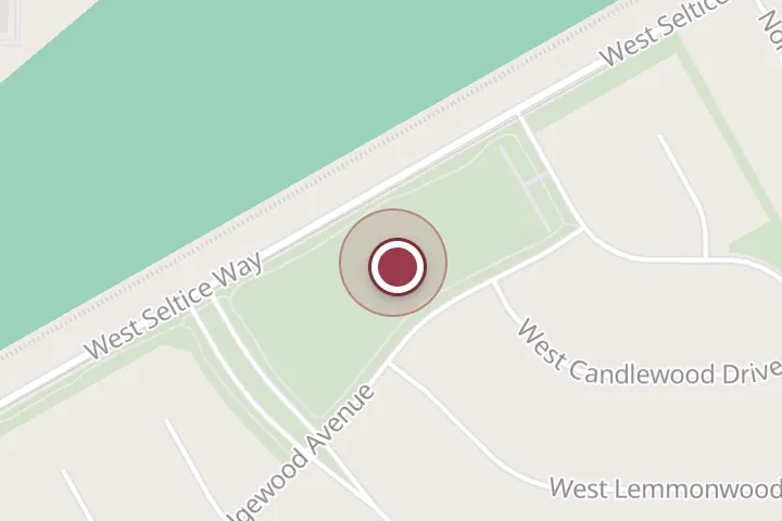 Street map around 750 N Silkwood Dr, Post Falls, with a pin at Woodbridge Park