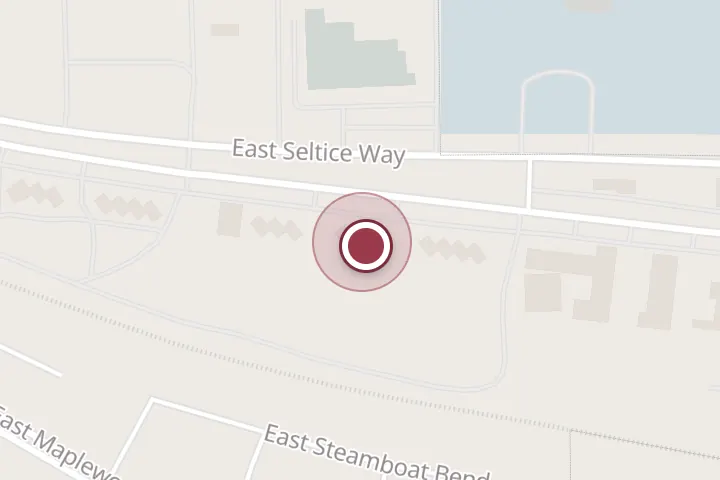 Street map around 5450 E Seltice Way Unit a, Post Falls, with a pin at Yard Barber Inc.